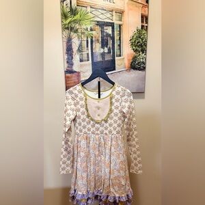 Youth Girls Matilda Jane Sz 14Y Double Ruffle Dress Whimsical Wonderer Dress